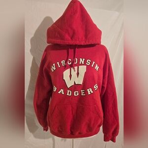 Red Wisconsin Badgers Hoodie